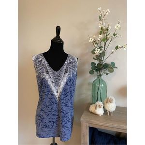 INC Burnout Embellished Sleeveless Top